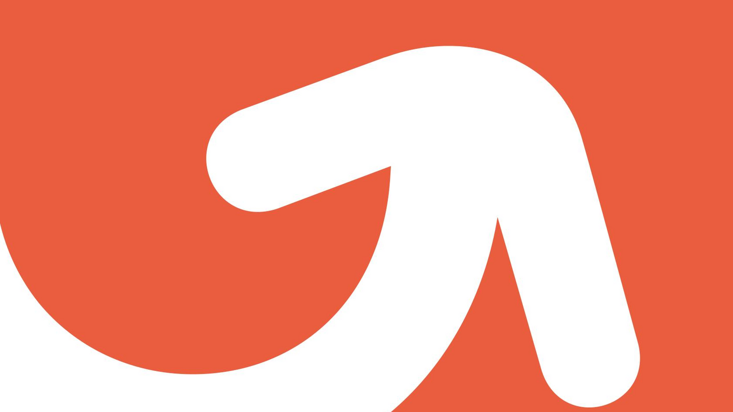 Flecha con fondo rojo